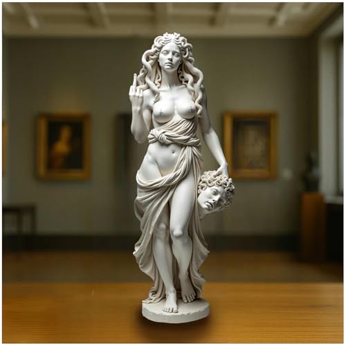 Macamolly Der Mittelfinger der Medusa Skulptur Medusa mit Attitude Das Original Symbol für Talk to...