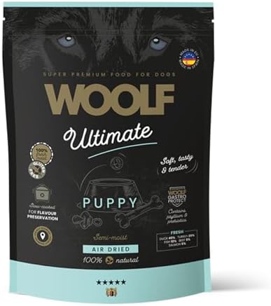 Pienso Natural Perro - Pienso Perro Semihúmedo - Dog Treats Saludables - Alimento Natural Cachorros - Pato Pavo Salmón - Textura Suave - Omega 3 Desarrollo Cerebral - Alta Palatabilidad - 1kg
