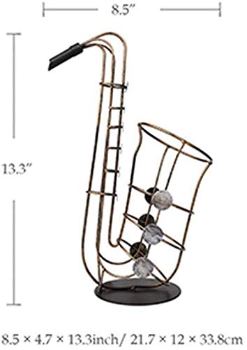 Soporte de vino de hierro forjado plegable miniatura 4