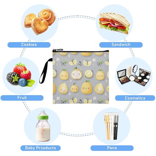 3 Bolsas Reutilizables para Snack Infantil con Cierre miniatura 3