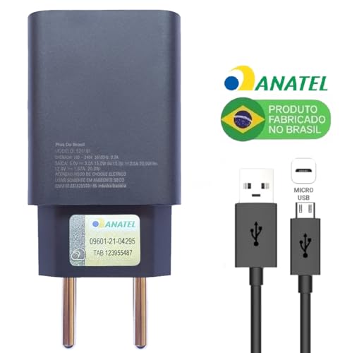 Carregador Plus Compatível Com Samsung Tablet Galaxy Tab 4 Sm-t530