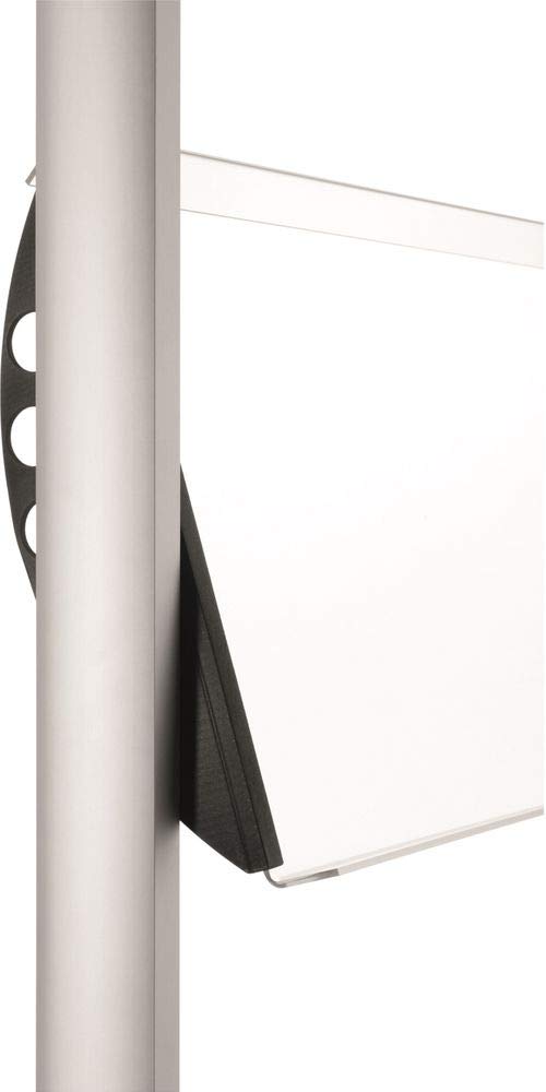 Prospektständer Floor Stand mit Acrylböden, für Format 4xA4, aluminium/glasklar