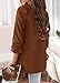 KIRUNDO Womens Blazers 2025 Spring Fall Open Front Long Sleeve Work Office Suit Jackets with Pockets Fashion Business Casual Outfits (Brown, Medium)