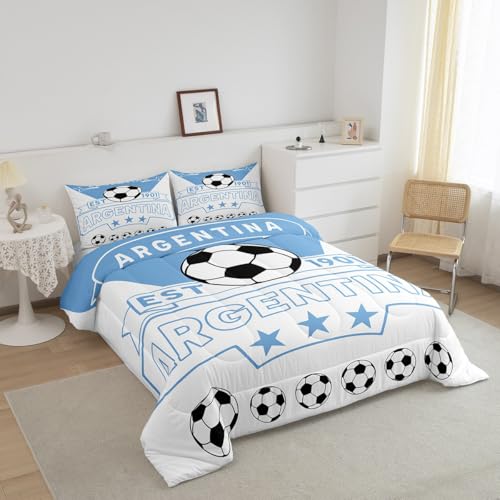 Image of Feelyou Football Sport Bedding Set Twin Size for Kids Teens