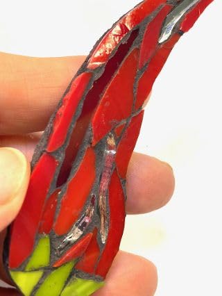 Miniatura 8 de Hot Red Chili Pepper Mosaic Fridge MAGNET Artwork 5" by artist MosaicsByKarla