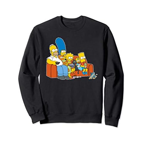 The Simpsons Homer Marge Maggie Bart Lisa Simpson Couch Sweatshirt Cover