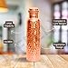 Copper Water Bottle - 34oz - Handcrafted Ayurvedic 100% Pure Copper Water Bottle for Drinking |Men & Women| Leak-Proof Lid BPA Free Non-Insulated & Eco Friendly with Premium Quality for Sport & Travel