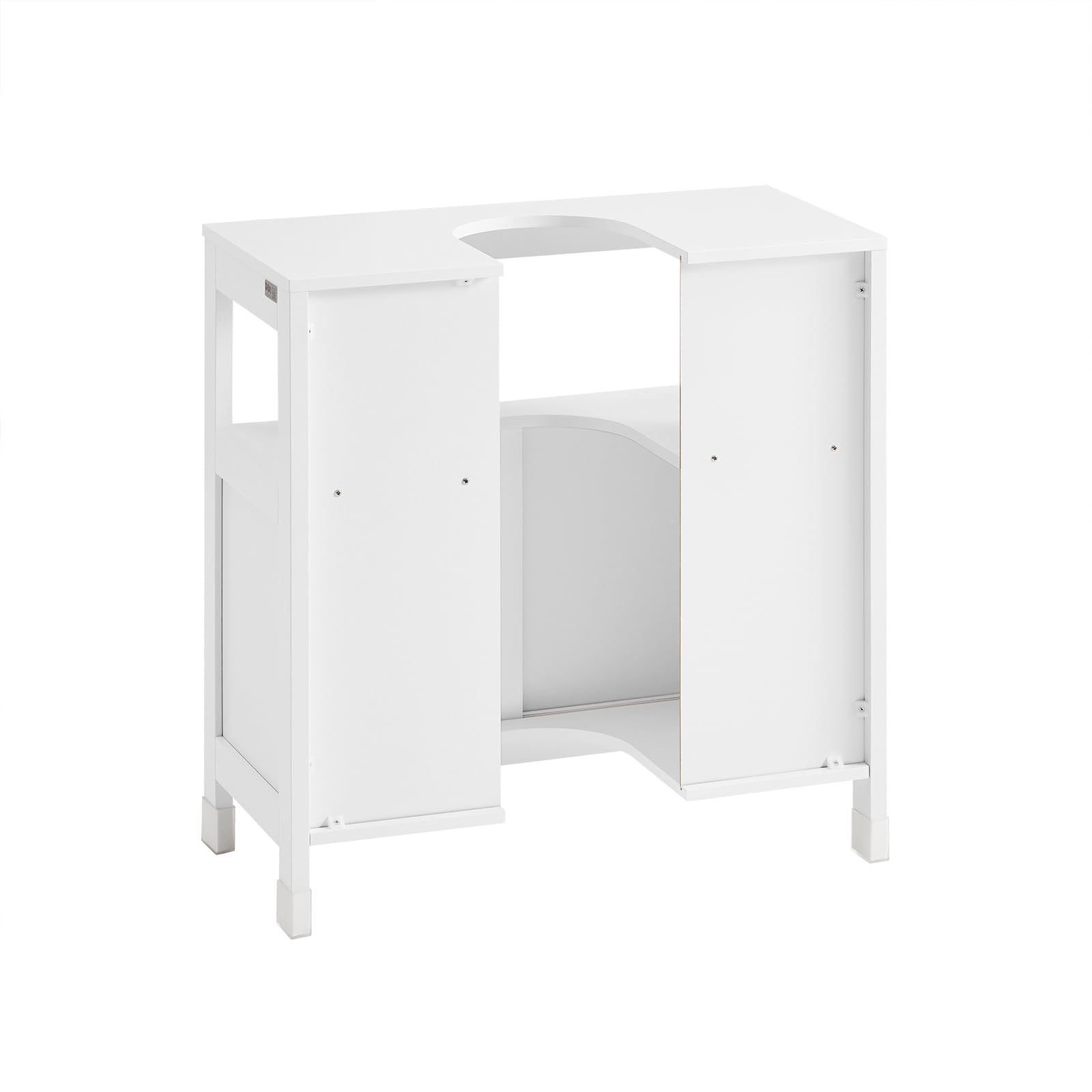 SoBuy Badkamerkast – Smalle Opbergkast met 2 Lades – Compacte Opbergmeubel voor Toilet en Kleine Ruimtes van Hout, Stijlvol Badkamermeubel, Grijs, 30x89x30 cm, FRG127-SG