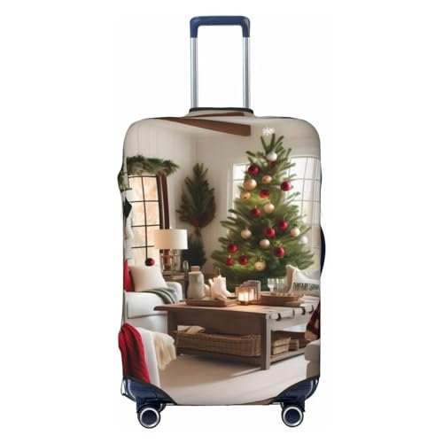 Farmhouse Christmas Luggage Covers For Suitcase Approved,Suitcase Cover Protector Fit 18-32 InchLuggage