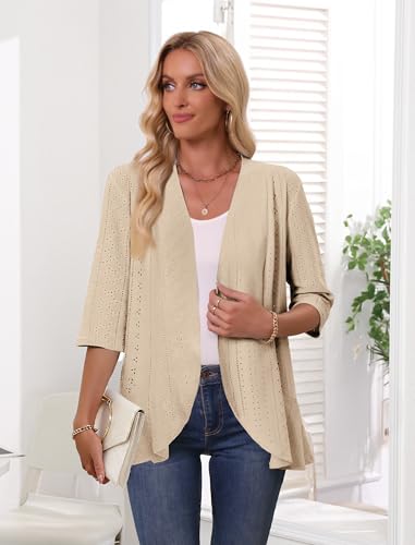 Askyes Netted Knit Ruffle Cardigan