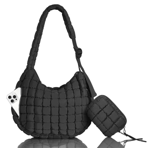 Bolso Tote Acolchado Puffer con Correa Ajustable para Mujer miniatura 1