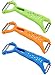 Wasson CLAS Vegetable Dual Y Fruit Apple Potato Orange Carrot Veggie Julienne Slicer Sharp Stainless Steel Serrated Blade Peeler Classic Zester Tool 3 Sets Green O