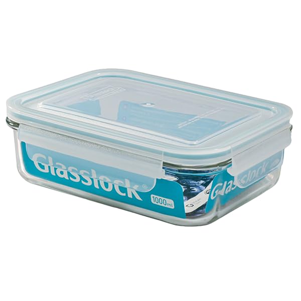 GLASSLOCK Primanova Dikdörtgen Cam Saklama Kabı 1000Ml