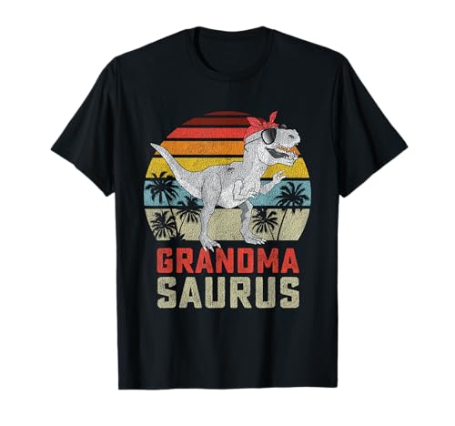 Grandmasaurus T Rex Dinosaur Grandma Saurus Family Matching T-Shirt