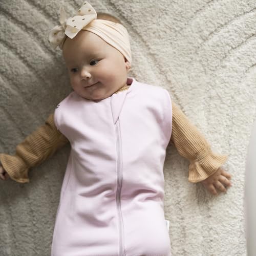 Image of Tiny Twinkle Baby Sleep Sack 0-3 Months 1.0 TOG, Cotton & Elastane Wearable Blanket, Swaddle Transition Micro-Fleece, Machine Washable (Orchid)