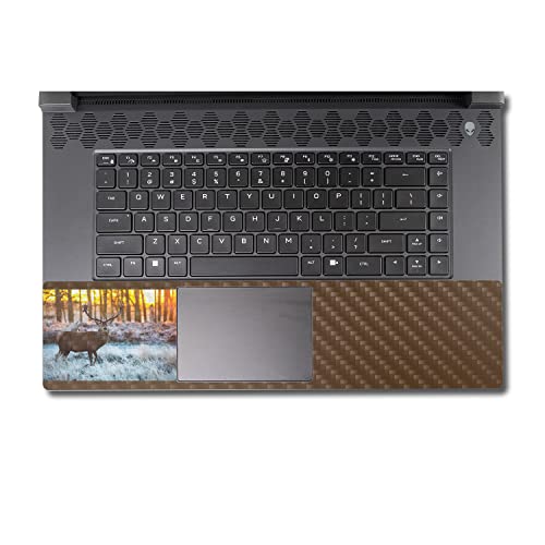 Image of MightySkins Carbon Fiber Skin Compatible with Alienware M17 R5 (2022) Full Wrap Kit - Buck | Protective, Durable Textured Carbon Fiber Finish | Easy to Apply & Change Styles | Made in The USA