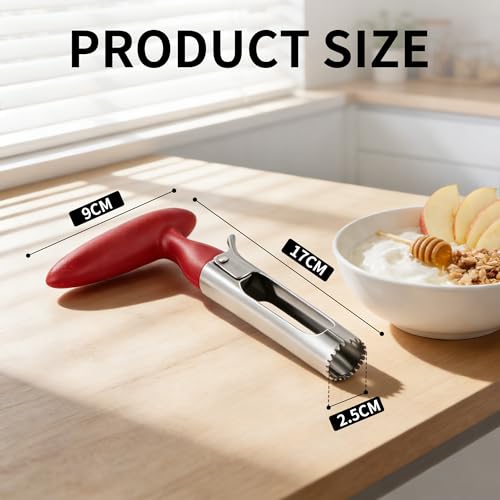 Supercenter Apple Corer, Stainless Steel Apple Core Remover Tool,Dishwasher Safe by Supercenter - Image 2