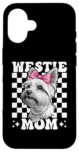 Westie Mom �E�G�X�g�n�C�����h�e���A �� ��̓� �R�P�b�g �X�}�z�P�[�X iPhone 16 �p