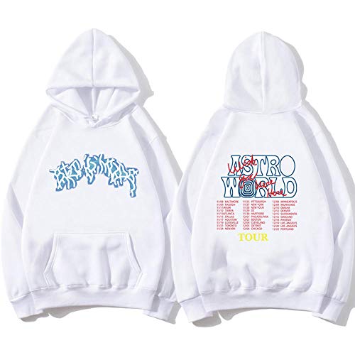 LIMILI Felpe con Cappuccio Uomo Hip Hop Fulmine Grafica Travis