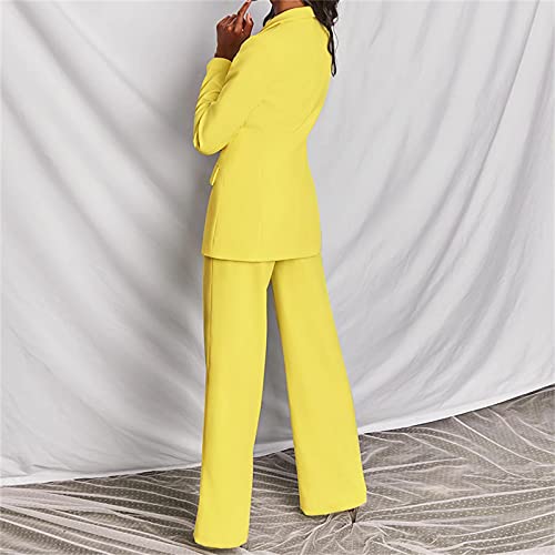 2 Piece Pant Suits for Women Dressy Business Casual Outfits Office Work Suit Set Professional Blazer Pant Suits Set4
