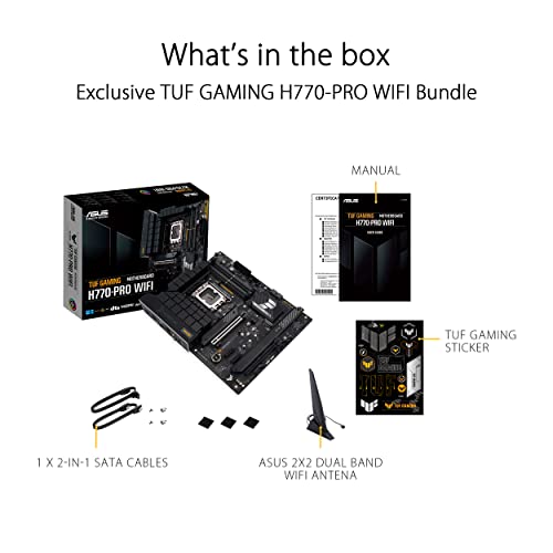 TUF GAMING H770-PRO WIFI Scheda madre Intel® H770 (LGA 1700) ATX, DDR5, PCIe 5.0, slot PCIe 4.0 M.2, 14+1 DrMOS, Intel® 2.5Gb Ethernet, DisplayPort, HDMI, USB 3.2 Gen 1 Type-C®, Aura Sync - Scheda madre - Immagine 5