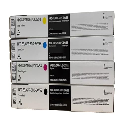 Cartouche de poudre NPG83 GPR61 EXV58 C5840 d'encre C5800i