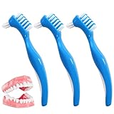 【Limpieza Profunda】 Estos cepillos para prótesis dentales están diseñados para ofrecer una limpieza profunda y detallada de prótesis, dentaduras y alineadores. La punta de precisión permite alcanzar los espacios más pequeños, mientras que el doble cabezal garantiza una eliminación efectiva de residuos y placa, asegurando una higiene bucal completa.