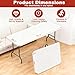 Elevon Folding Table, 6 Feet Heavy Duty Fold-in-Half Utility Table Indoor Outdoor for Camping, Picnic, Party