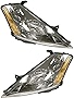 Evan-Fischer Headlight Set Compatible with 2003-2007 Nissan Murano Left Driver and Right Passenger Side Halogen With bulb(s)