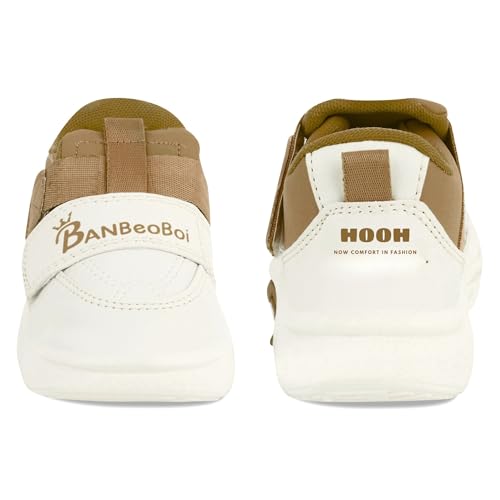 Image of HOOH Kids Fashion Sneakers, Unisex Comfort Shoes with Velcro Strap for Baby Boys and Girls for Age 18 Months to 7 Years