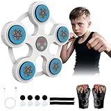 Music Boxing Machine, macchina da boxe con musica Bluetooth, luce LED e 6 modalità di velocità per interni, bambini/adulti