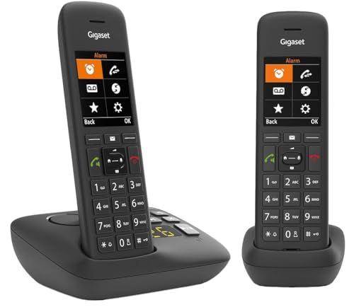 Teléfono inalámbrico Gigaset C575A Duo Negro con pantalla a color y dos terminales