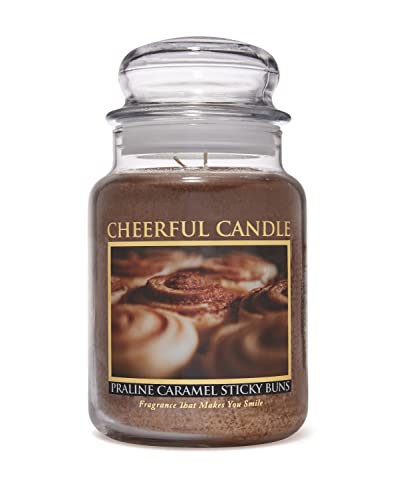 Cheerful Giver Un Joyeux Donneur Praline Caramel Collant Bougie en Pot, 24-Ounce