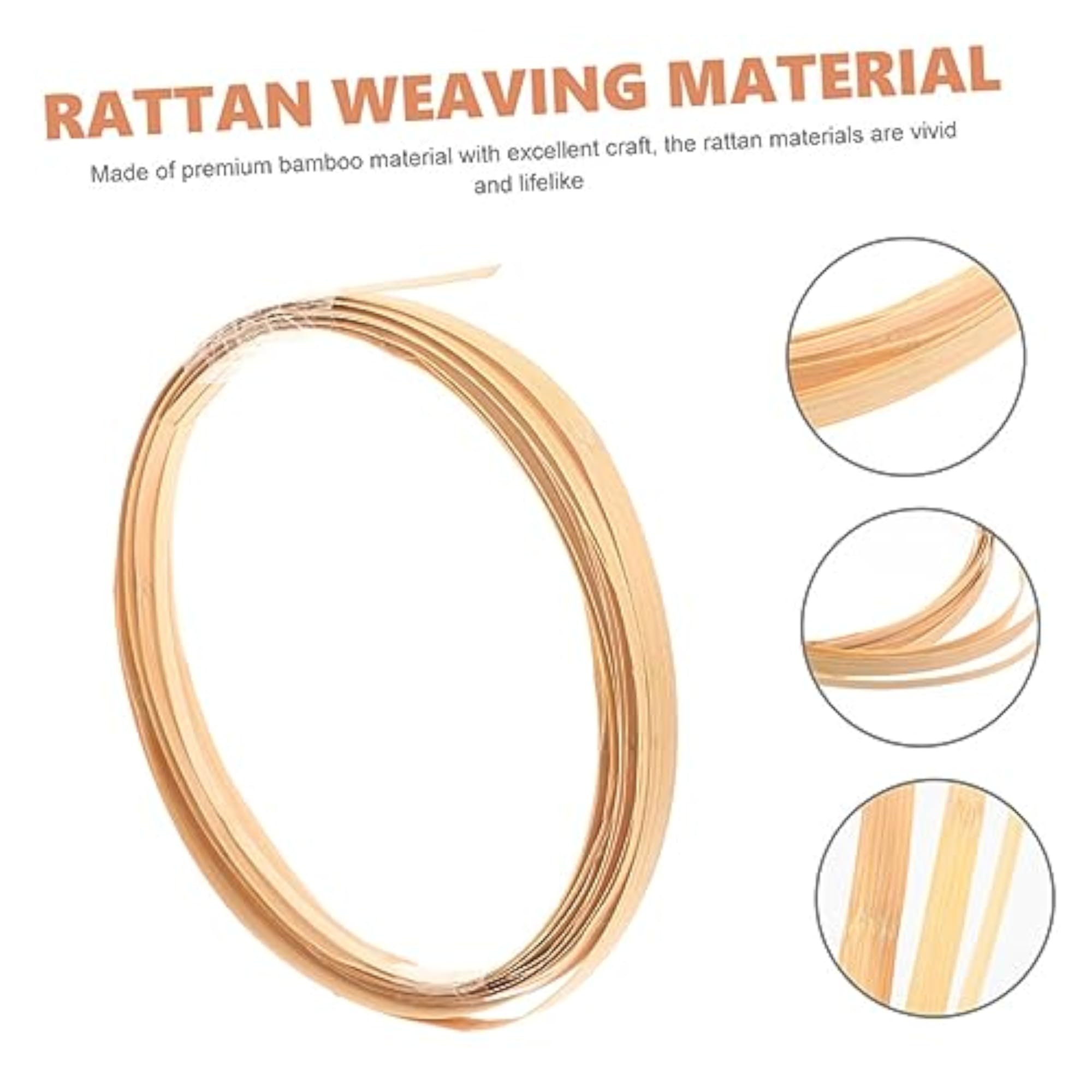 6 Rolls Bundles of Natural Strips for Weaving Crafts