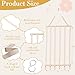 YOcity Bow Organizer for Girls Baby Headband Holder Bow Holder for Girls Hair Accessory Storage Headband Organizer for Girls Wall Room Baby Nursery Decors (Beige)