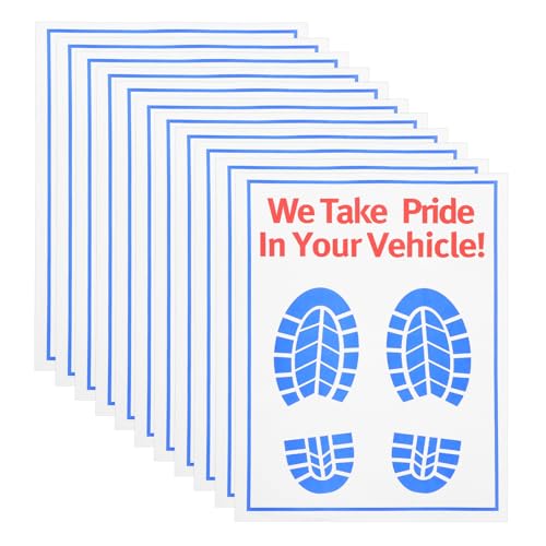Tapis de Sol Jetables pour Voiture Finie la Boue Protection Papier 100 Pcs