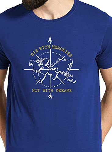 Image of ADRO 100% Cotton Lycra Tshirts for Men Combo Pack of 3 | Regular Fit | Printed T Shirt | Round Neck Half Sleeve| Mens Tshirts