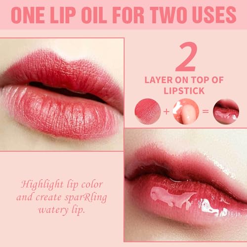 Incisite Hellokiss Lip Glow Oil, Hydrating Plumping Lip Gloss, Tinted Lip Balm, Moisturizing Lip Oil Gloss, Long Lasting Nourishing Lip Plumping Oil for Lip Care Dry Lips, 1PCS, 01# - Image 6