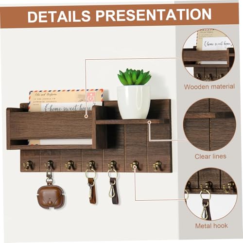 Soporte para llaves y correo para pared que elimina el caos de tu entrada 3