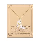 FUSTMW Roller Skater Necklace Pendant - Roller Skating Lovers Gifts - Silver