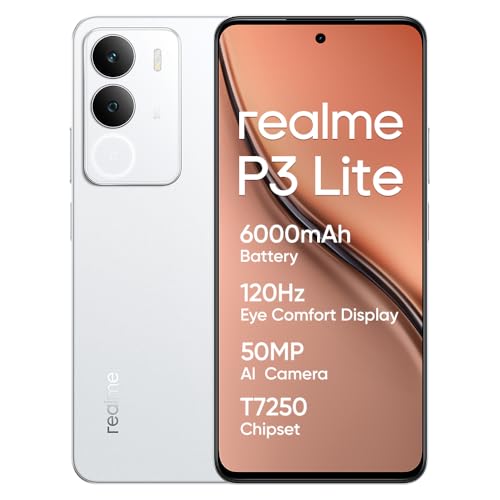 realme P3 Lite Smartphone 8+256 GB, Fotocamera AI da 50 MP,...