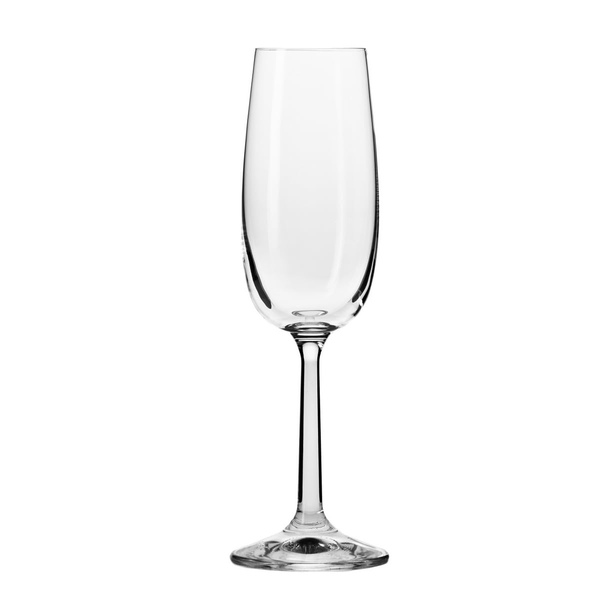 KROSNO Kieliszki do Szampana i Prosecco Kolekcja Pure, Zestaw 6 x 175 ml | Szkło Kryształowe Bezołowiowe, wysoka nóżka, do cava, mimosy i win musujących, zmywarka, toast i uroczystości