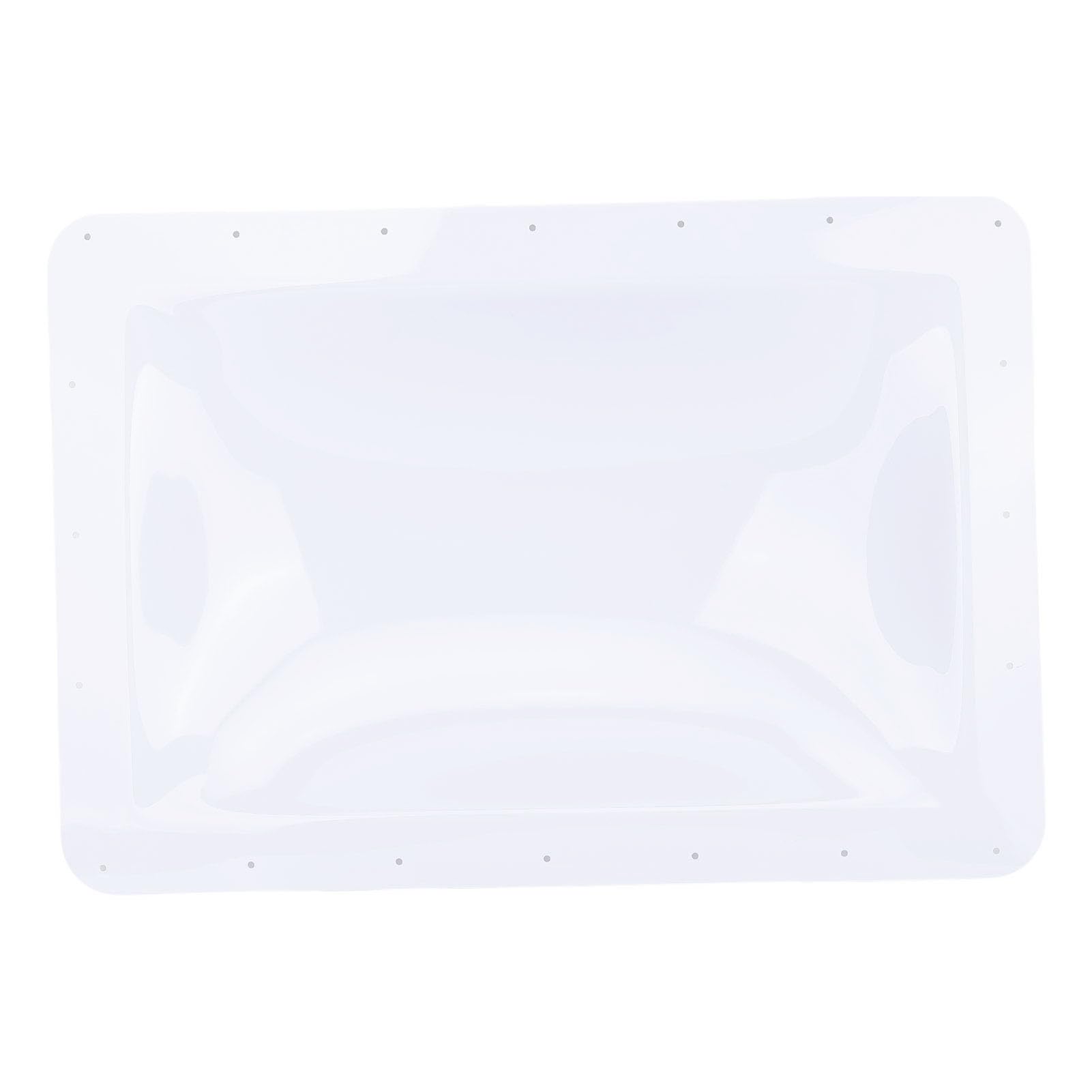 Cúpula Exterior para Claraboya de Autocaravana, Cubierta de Repuesto de Policarbonato Impermeable y Sellante de 18x26 Pulgadas con Alta Resistencia a Prueba de Luz Solar, para