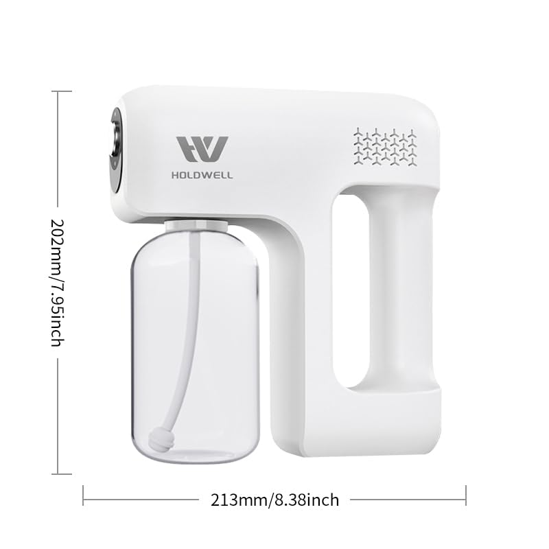 Disinfectant Fogger Machine, Cordless Electric Blue Light Disinfection Gun, Nano Sprayer for Salon/School/Hospital/Home/Office/Car/Gym/High-Contact Item Etc. (Blue)