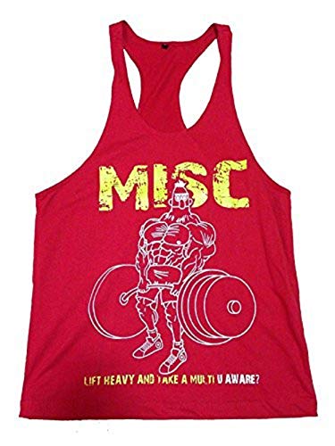 R U AWARE? MISC Singlet | Tank Top | Vest, Y-back, Stringer | Racerback Red Small