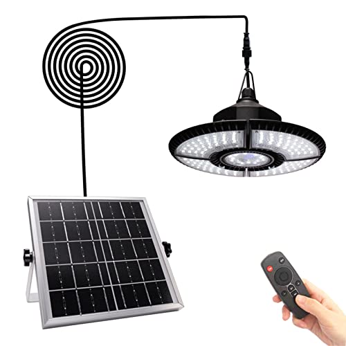Lampe solaire pour abri de jardin et interieur avec telecommande