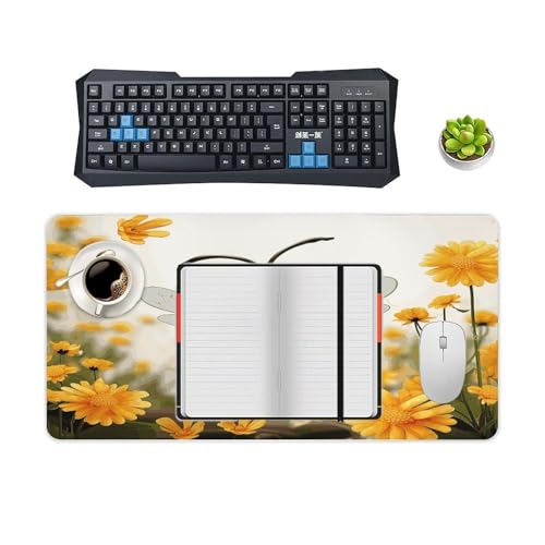 Alfombrilla grande para escritorio con diseño Cute Bees miniatura 4