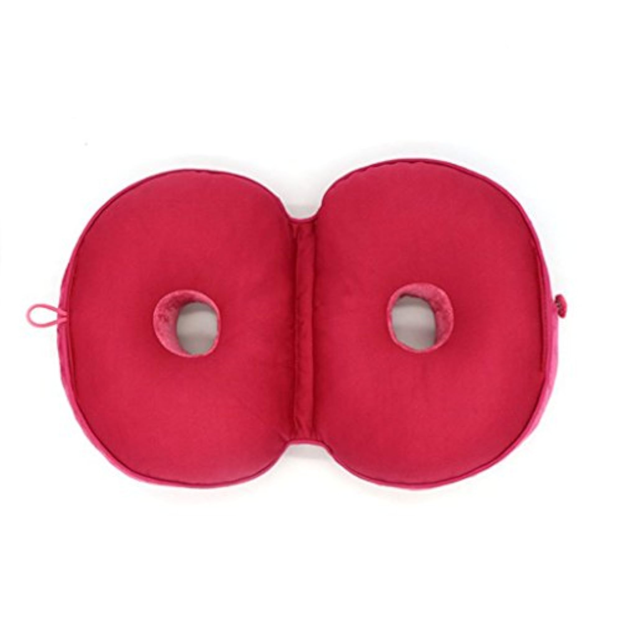 Memory Donut Ring Waist Cushion Seat Pillow, Rose Red