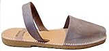 Avarcas Menorquinas con Suela Beige, Abarcas, Albarcas, Sandalias (37, Gris Merengue Nobuck Suela Beige)
