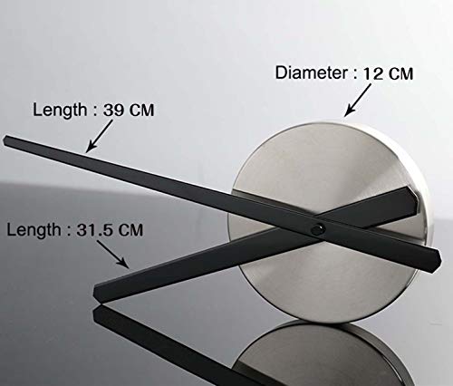 Elikeable Frameless Diy Wall Clock Large 3D Mirror Surface Wall Clock Large Mute Wall Stickers For Living Room Bedroom Home Decorations (Gold) #TOP2